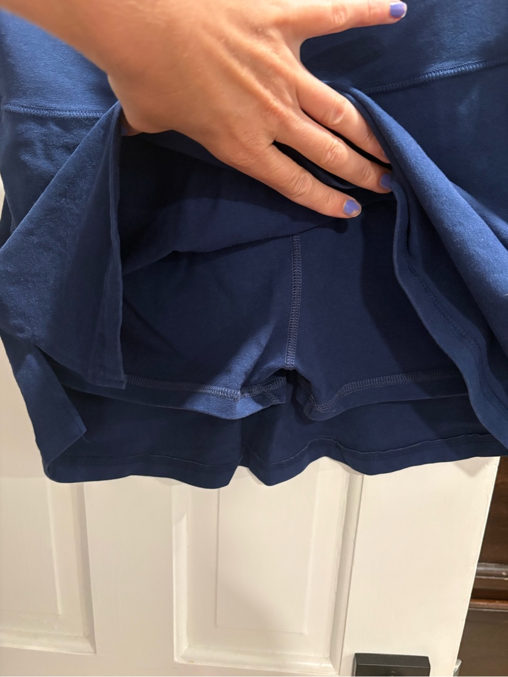 Jungmaven cotton hemp navy skort - Picture 3 of 5